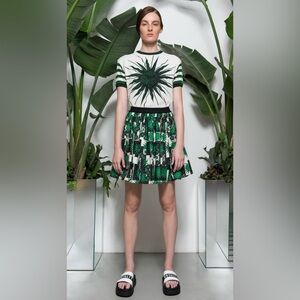 FAUSTO PUGLISI  PRINTED MINI SKIRT SZ 42 #
